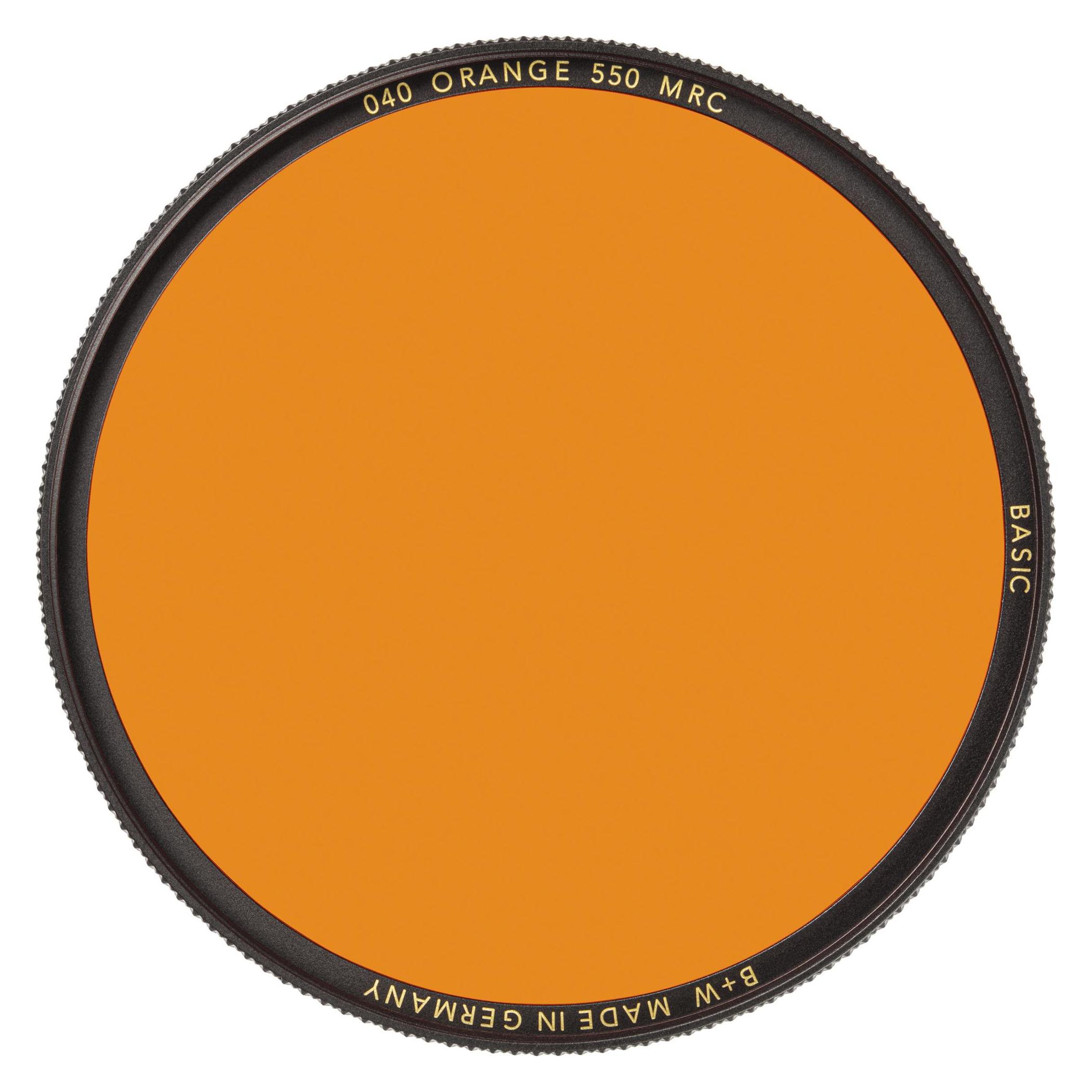 B+W 040 Orange-Filter, 550, MRC/Basic 55mm (55 mm) (1102658)