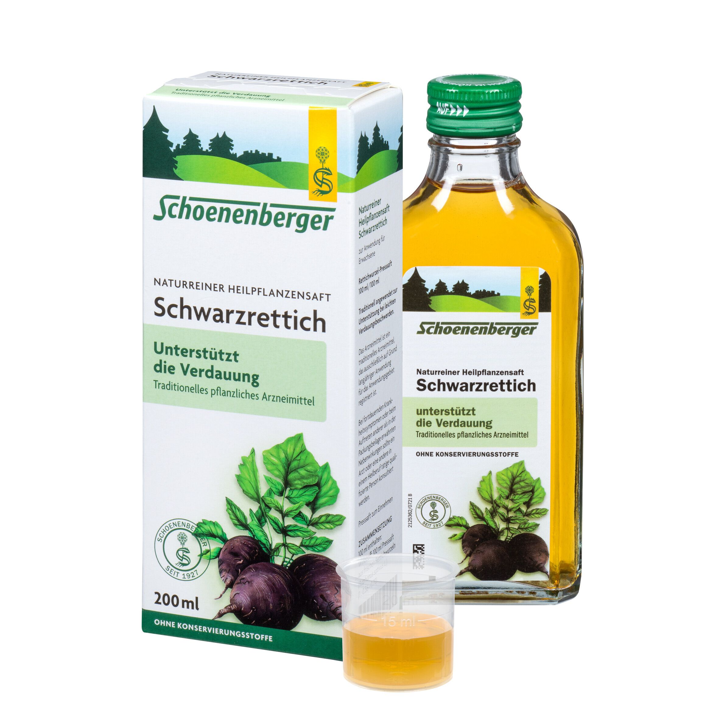 Schwarzrettich Schoenenberger Heilpflanzensäfte 200 ml Saft