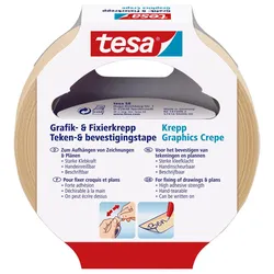 tesa Kreppband 19 mm  x 25 m beige