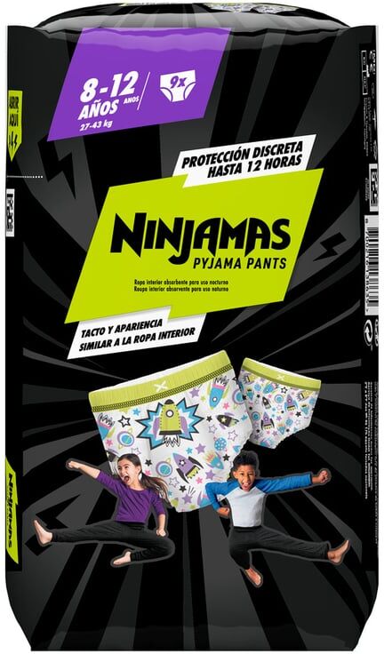 Dodot Ninjamas Pyjama Pants 8-12 Anos 9 Unds