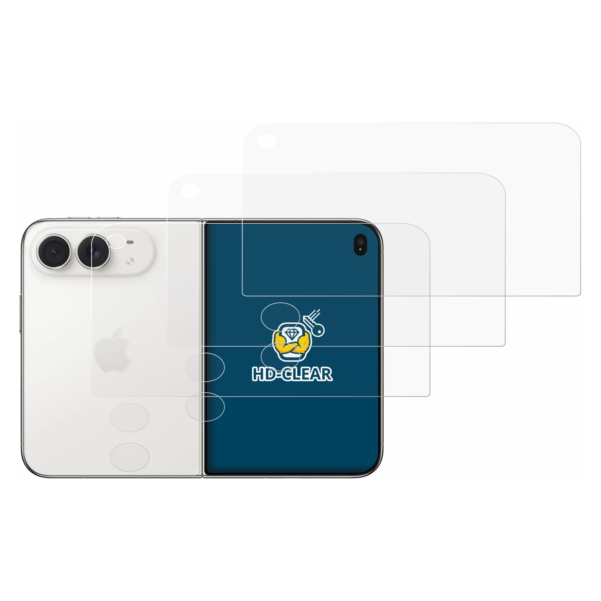Brotect Schutzfolie für Apple iPhone Duo (Display+Kamera) Displayschutz Displayschutzfolie Folie Klar (6 Stk., Apple iPhone Duo) (4264935)