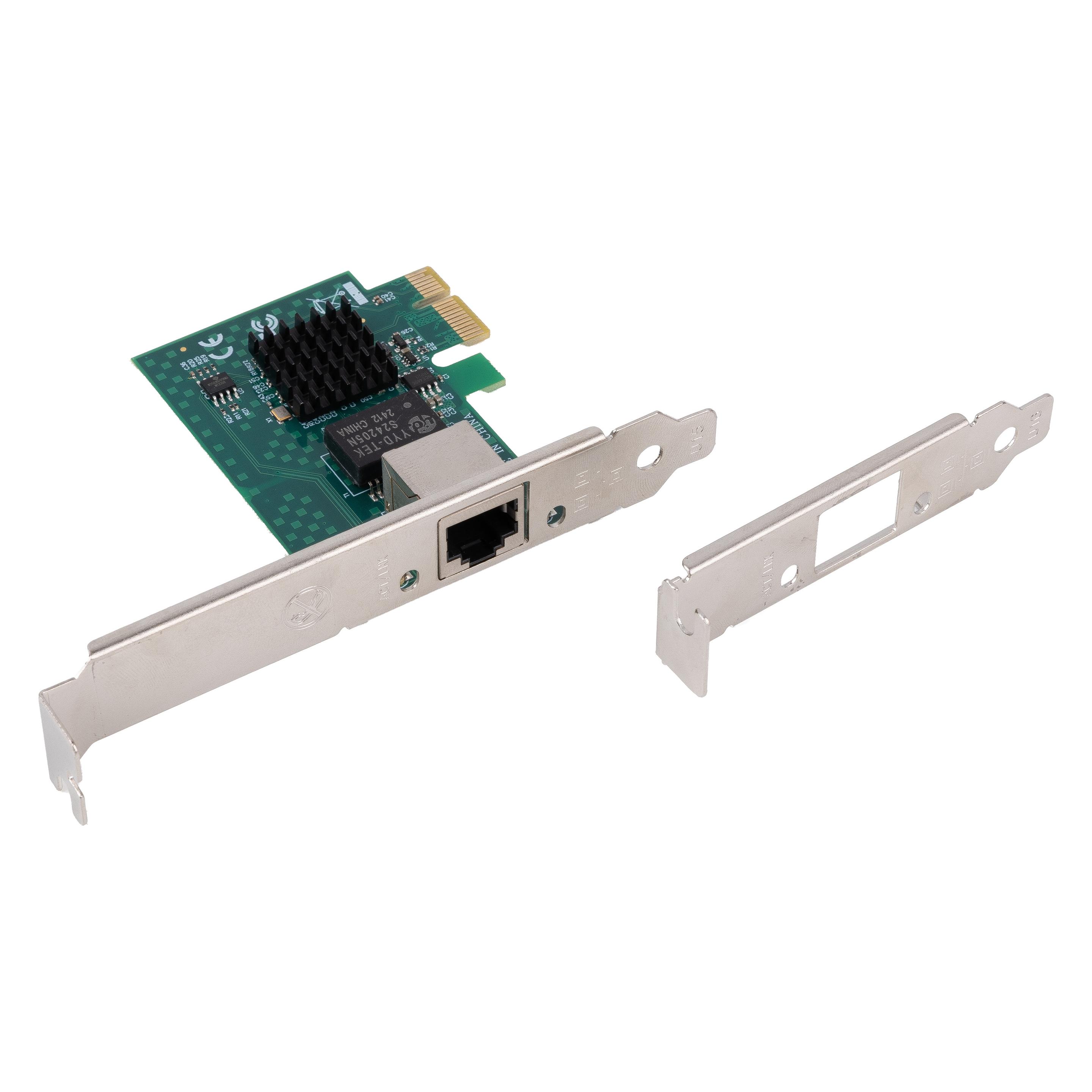 Lanberg Karta Sieciowa Pci Express X1 1x Rj45 2.5gb śledź Low Profile (Ethernet, Mini PCI Express) (PCE-25GB-001)