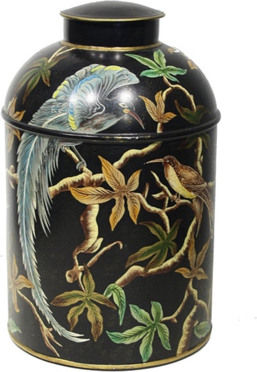 Meander Theebus Black bird Ø22,5 x 37 cm