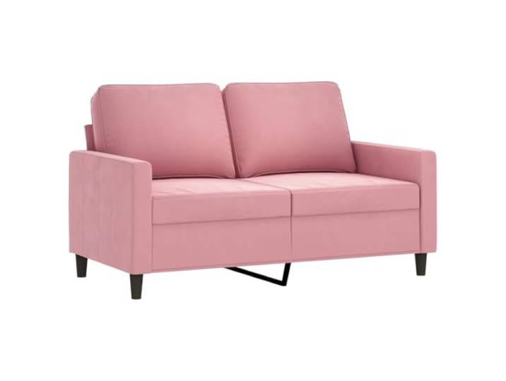 vidaXL 2-Sitzer-Sofa Rosa 120 cm Samt