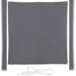 Helloshop26 - Quadratisches Sonnensegel 3 x 3 m grau 13_0002929_2