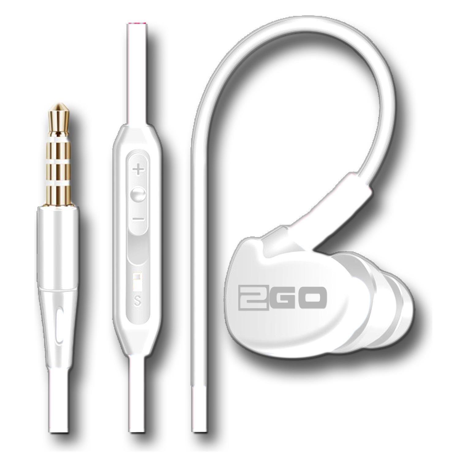 2GO InEar Headset Active1 weiss (Kabelgebunden) (795574)