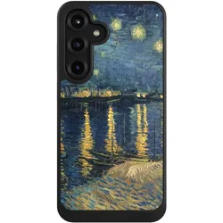Nivocase Hülle für Samsung Galaxy S25+ Handyhülle NIVOcore Case Schwarz Kunst Malerei (Samsung Galaxy S25+), Smartphone Hülle, Schwarz
