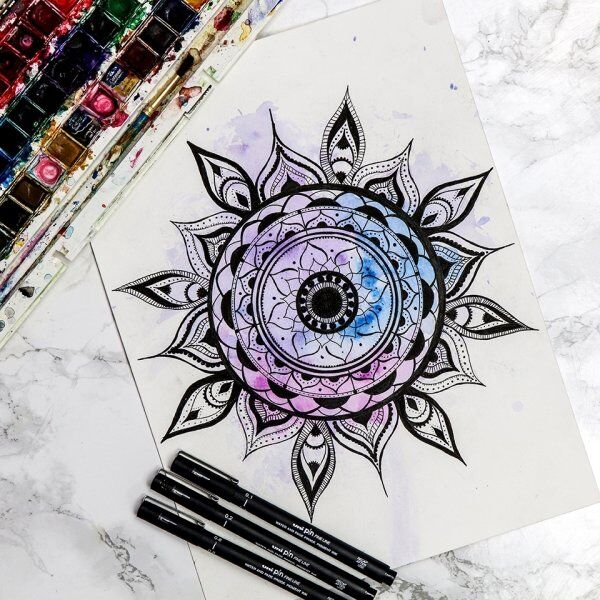 Uni Pin Fineliner   0,6 Mm   Sort