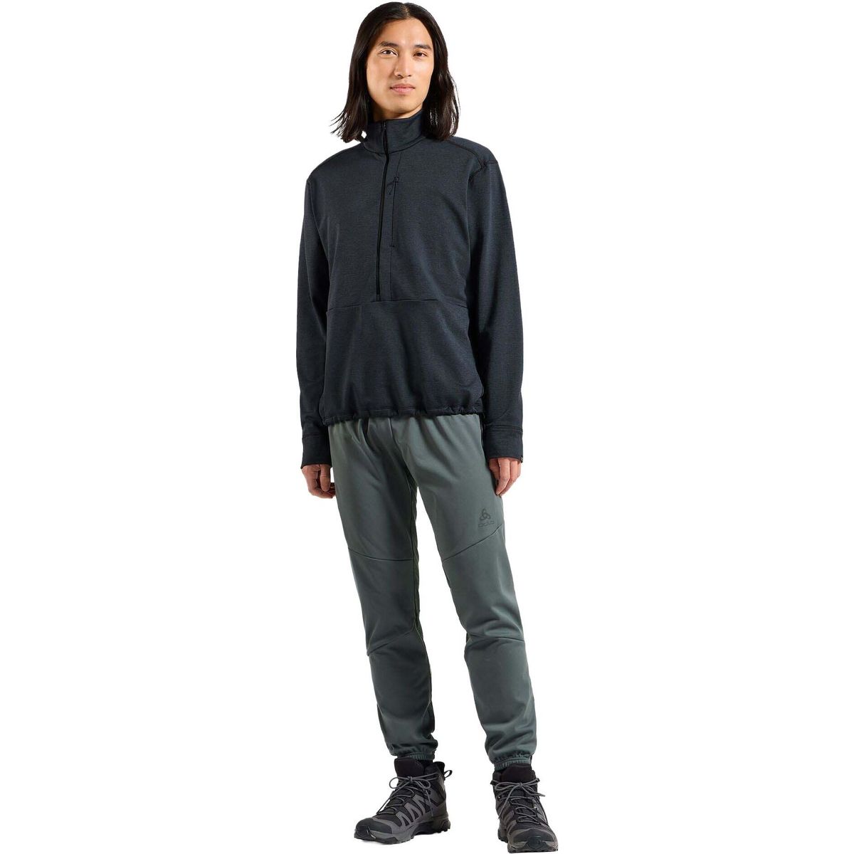Odlo Grid Fleece black melange (60008) XXL 542952-60008-XXL