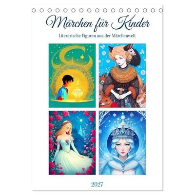 Märchen für Kinder (Tischkalender 2027 DIN A5 hoch), CALVENDO Monatskalender