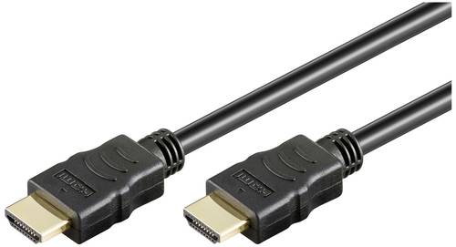 Goobay HDMI Anschlusskabel HDMI-A Stecker, HDMI-A Stecker 20.00m Schwarz 38523 4K UHD, vergoldet, eARC HDMI-Kabel