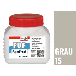 Sopro Bauchemie FUF FugenFrisch Set: Dose 300 ml mit Schwamm Reinacrylat Grau 15