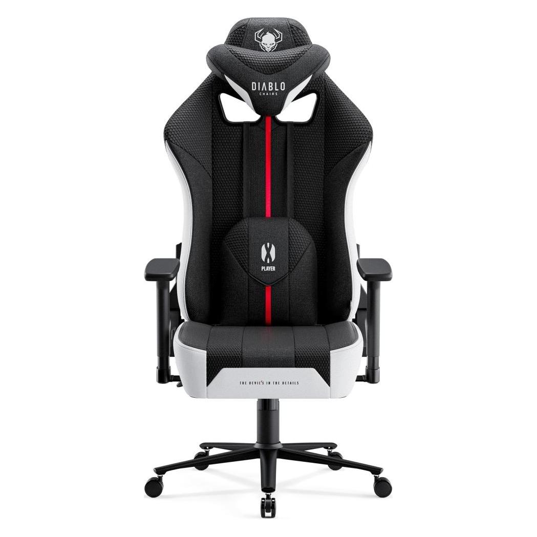 Diablo Fotel Chairs X-PLAYER 2.0 King Size Czarno-biały (X-PLAYER2.0CZABI)