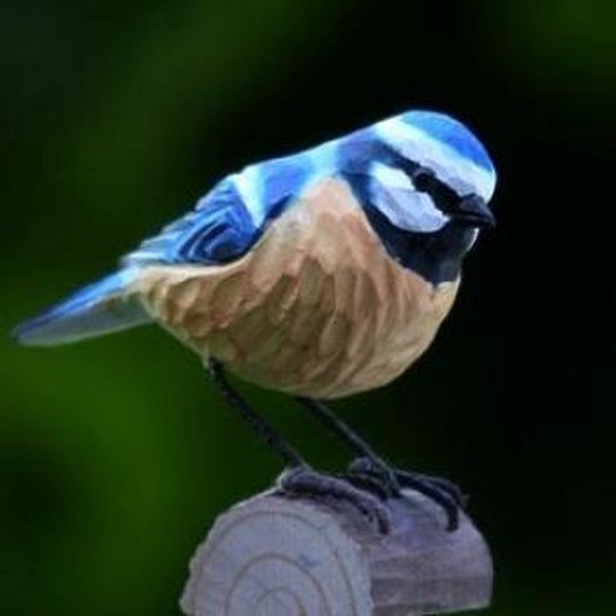 Wildlife Garden Houten pimpelmees decoratie voor op tafel