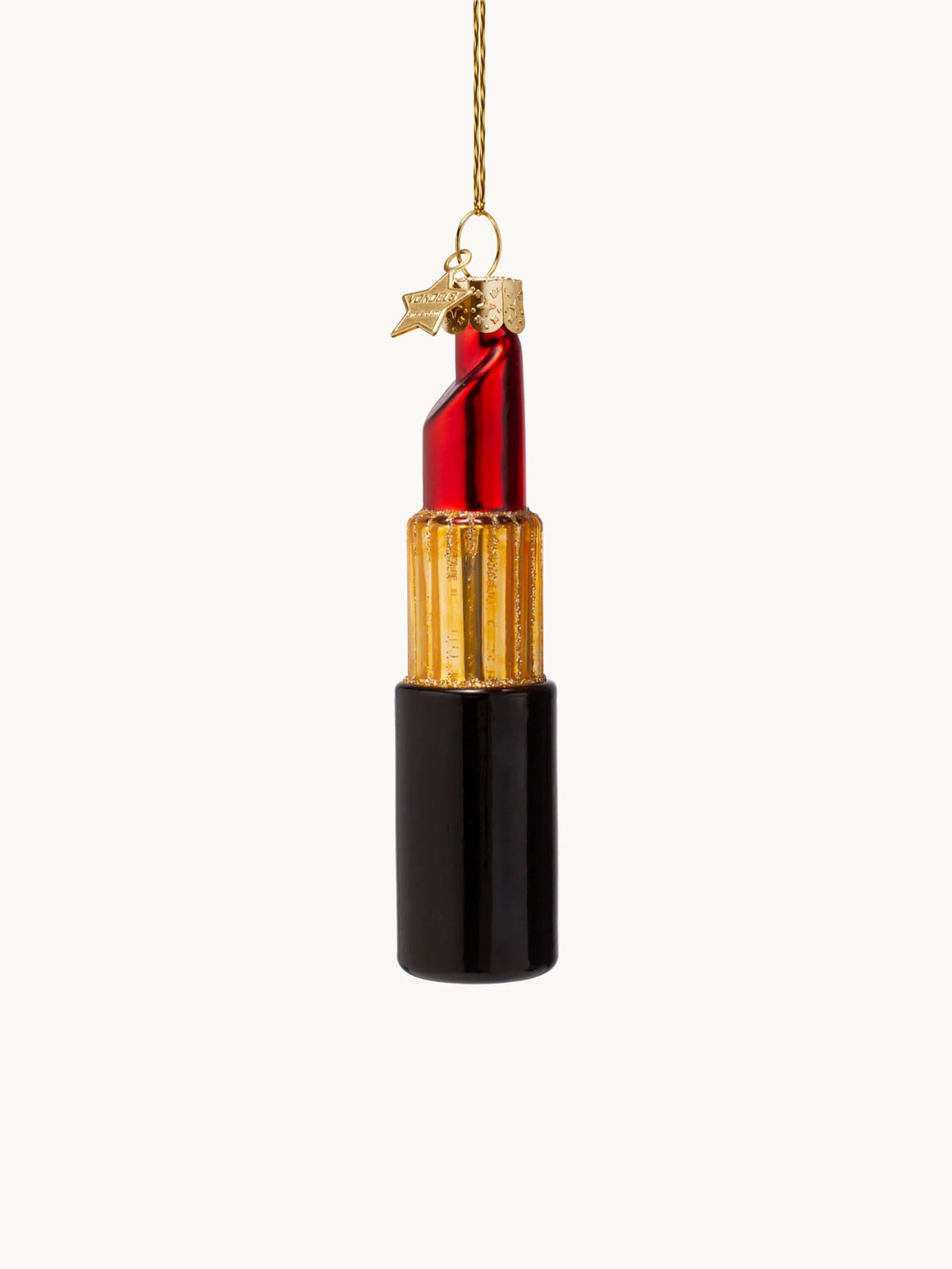 Vondels Mondgeblazen Kerstornament Lipstick