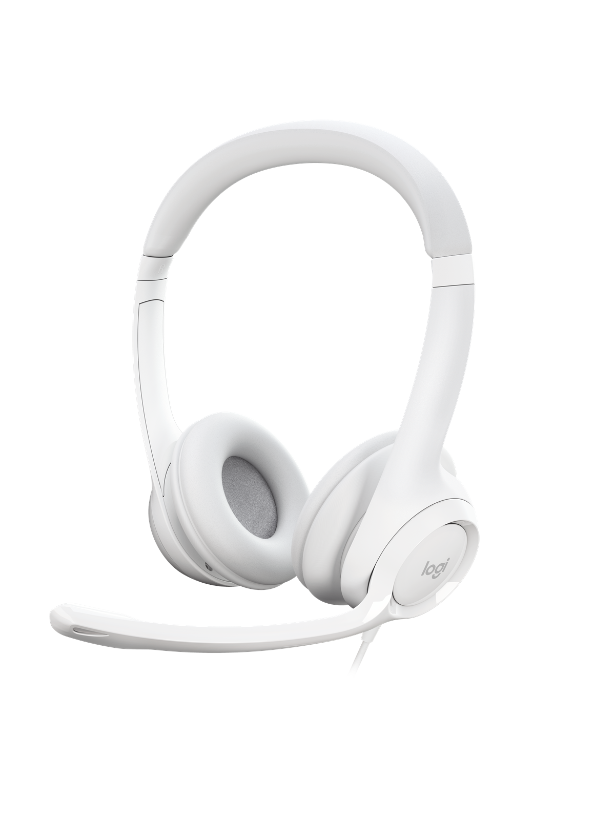 Logitech H390 USB Computer Headset - White
