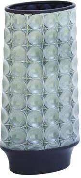 Benzara Multicolored Quatrefoil Ceramic Vase