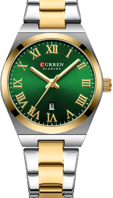 Friendly Fresh Finds Elegant Ladies Watch, Waterproof Stainless Steel Analog Watch For Women With Date Function green
