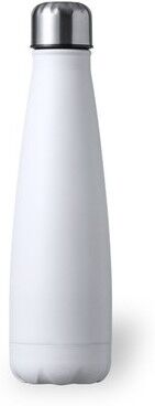 Gourde publicitaire en acier inox Herilox acier inoxydable blanc