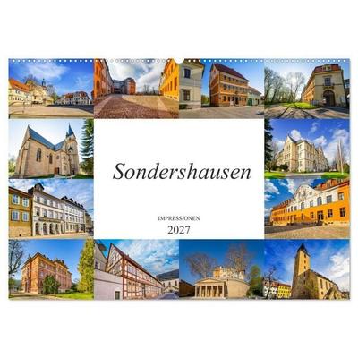 Sondershausen Impressionen (Wandkalender 2027 DIN A2 quer), CALVENDO Monatskalender