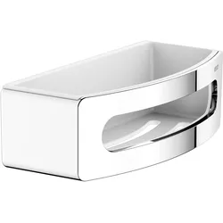 KEUCO ELEGANCE Duschablage, verdeckte Befestigung, 11658010000, Farbe: verchromt / weiß