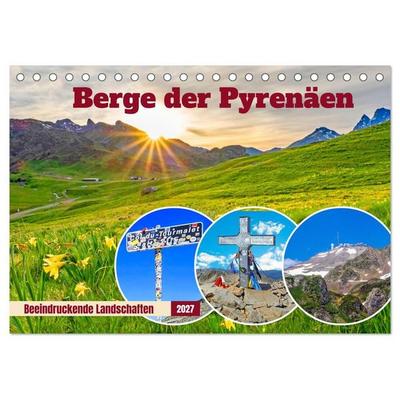 Berge der Pyrenäen (Tischkalender 2027 DIN A5 quer), CALVENDO Monatskalender