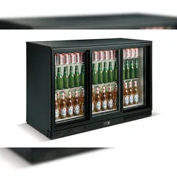 Skyrainbow Flaschenkühler, Inhalt 303 Liter, 3 Schiebetüren