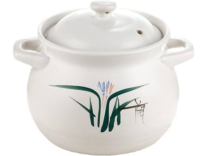 Tontopf, Eintopfpfanne, irdener Topf, chinesisches japanisches Kochgeschirr(6200ML)