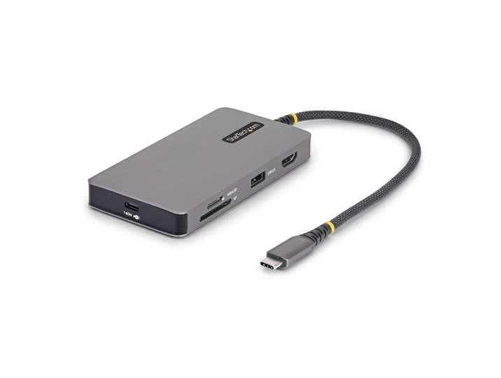 StarTech.com Adaptateur Multiport USB-C avec HDMI 4K 60Hz, 140W Power Delivery, Hub USB 10Gbps, GbE, Slots SD et MicroSD, Mini Dock Plug-and-Play pour