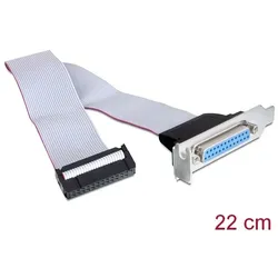 DELOCK Slotblech 1x D-Sub25 Low Profile