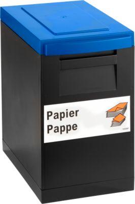 Modul-Sammelbox WSB schwarz, Deckel blau