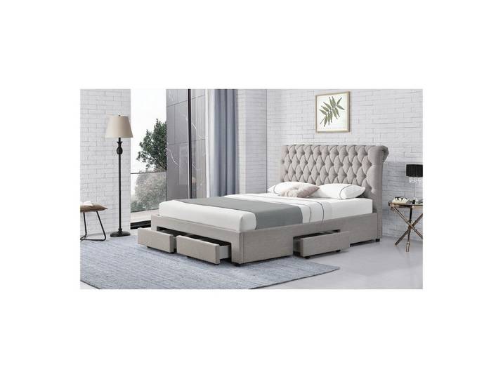 HTI-Line Bett Bett Claire 140 (Stück, 1-tlg., 1x Bett Claire 140 mit Lattenrost, ohne Matratze und Dekoration), Doppelbett mit Lattenrost und Schubladen