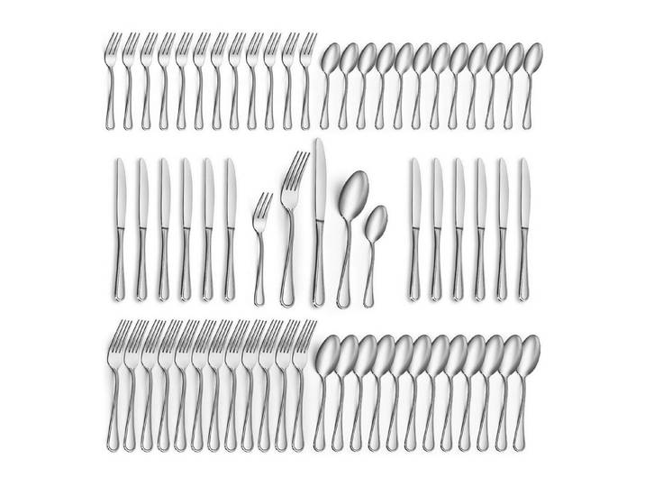 LuxusKollektion Besteck-Set Besteck 60tlg Edelstahl Messer Gabeln Breiter Griff 60