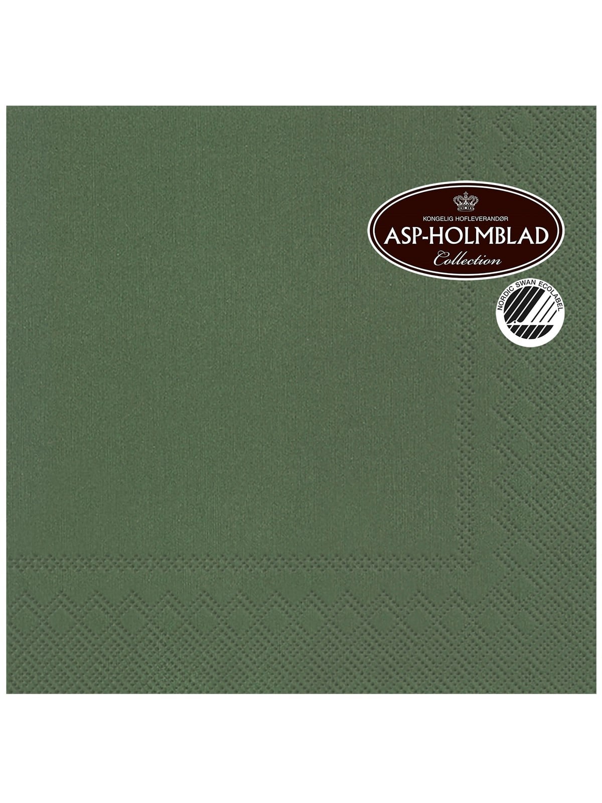 Asp-Holmblad Servietten "MOSS GREEN"
