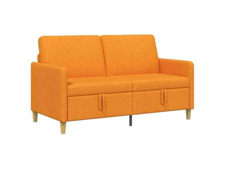 Coespram 2-Sitzer Sofa mit Stauraum Dunkelgelb 152x78x87 cm Kompaktes Polstersofa für Wohnzimmer und Gästezimmer. Integrierter Stauraum schafft Ordnung in kleinen Räumen.