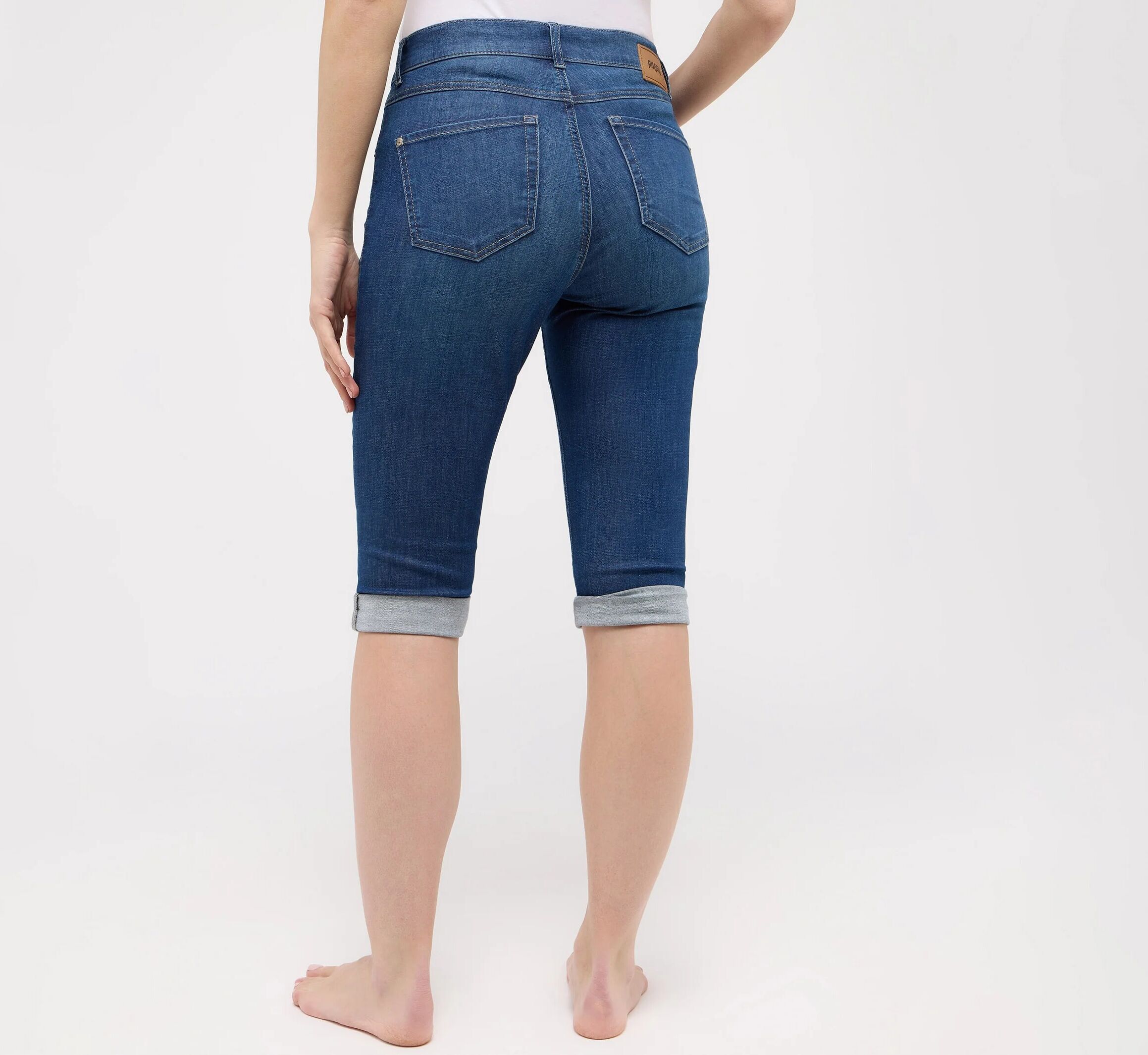 Angels Jeans »Capri Turn-Up« - Damen - Gr. 36 - blau