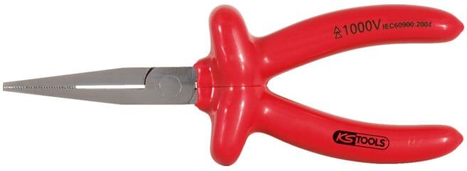 Pince plate à bec long 1000V, 160mm ; KS Tools (117.1289)