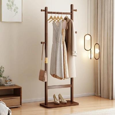 CARMORICO Solid Wood Coat Rack - Easy-to-Assemble Freestanding Hanger for Bedroom, Entryway, or Living Room