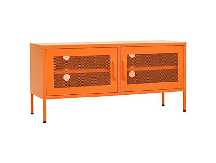 vidaXL TV-Schrank Orange 105x35x50 cm Stahl