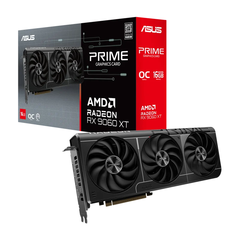 ASUS Prime Radeon RX 9060 XT OC Edition Grafikkarte, 16384 MB GDDR6