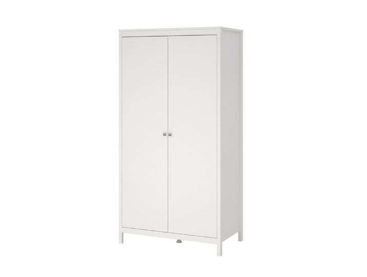 Tvilum Kleiderschrank Madrid Kleiderschrank 2 Türen weiß.