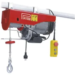 HFS, Seilzug + Werkstattkran, Elektrische Seilwinde Seilzug Tragkraft 200/400 kg Flaschenzug für ø 38mm Seil