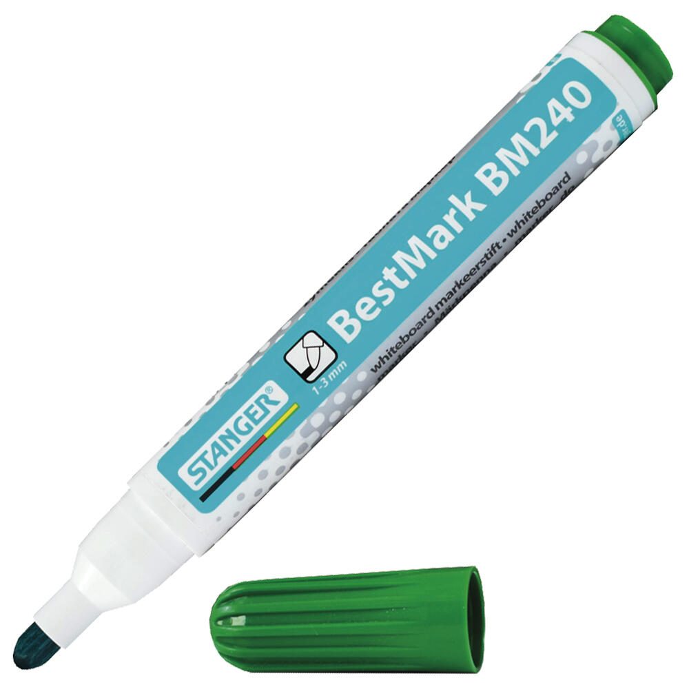 STANGER Whiteboard-Marker BestMark M240, grün 1.0 - 3.0 mm 321061