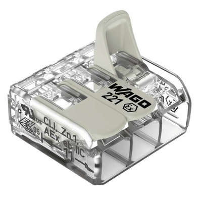 Original WAGO 221 Series Wiring Connectors Lever Nut Terminal Blocks Multiple Models Available b2