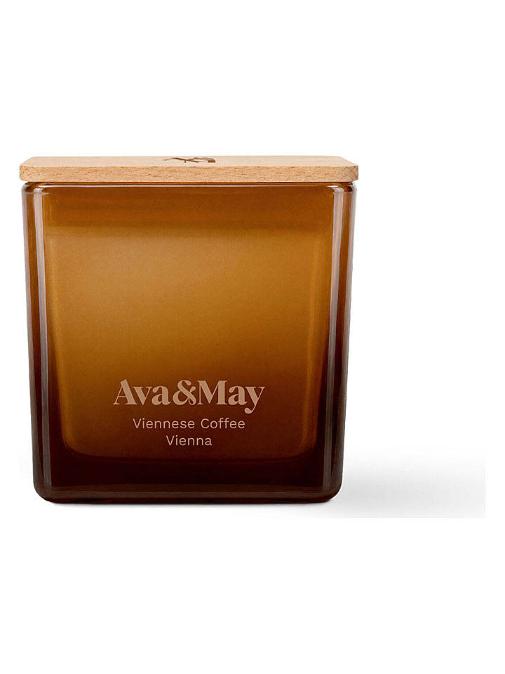AVA & MAY Duftkerze "Viennese Coffee" in Hellbraun - 220 g - onesize