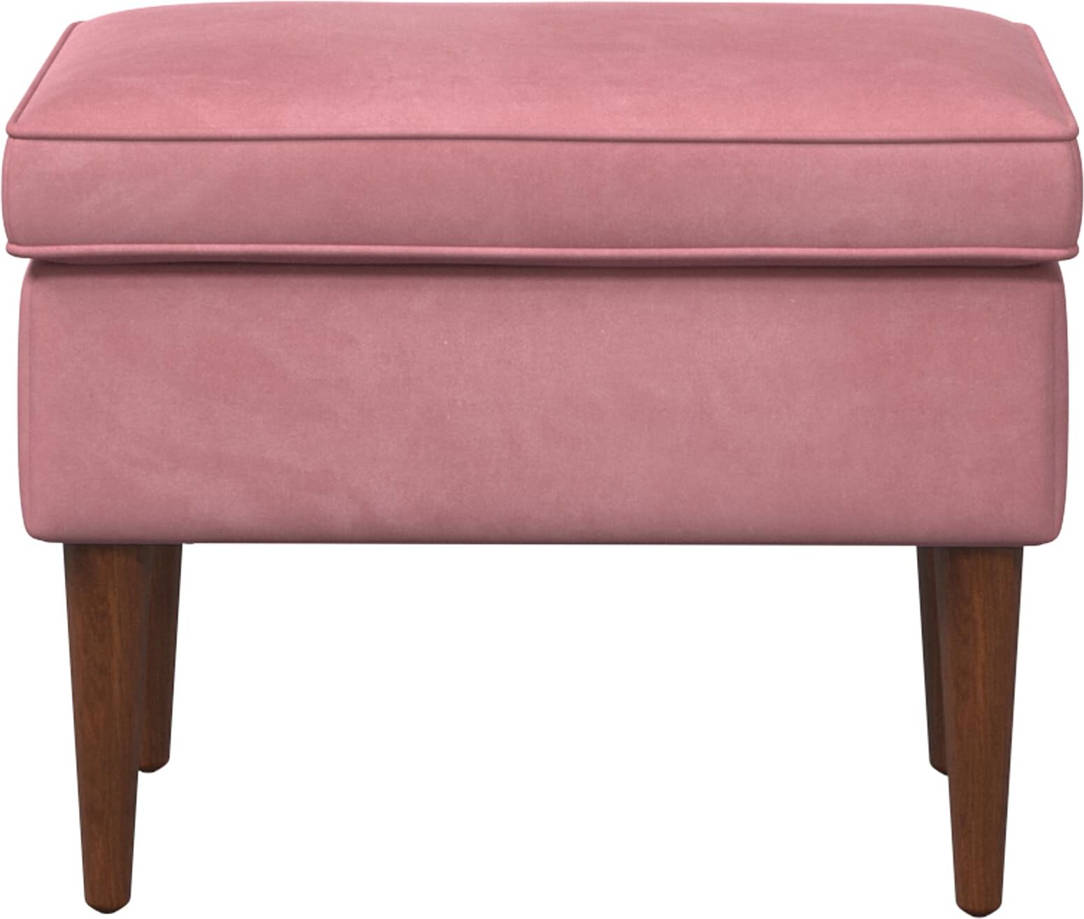 vidaXL Pouf Rose 55 x 35 x 41 cm Velours