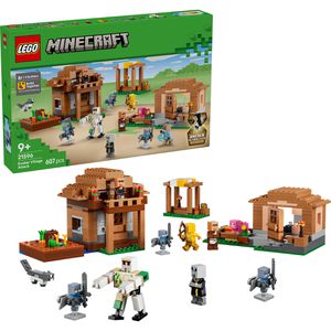 LEGO Minecraft 21596 Angriff des Magiers auf das Dorf, ab 9 Jahre, 607 Teile