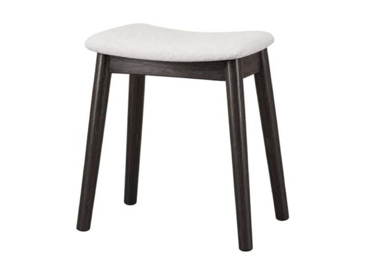 WSJJXS Massivholz Schminkhocker Gepolsterter Sitz Passt unter Schminktische, stabiler Stand, weiche Polsterung, platzsparend(Gray)