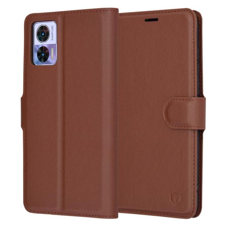 Techsuit - Leather Folio - Motorola Edge 30 Neo - Brown (Motorola Edge 30 Neo) (56350870)