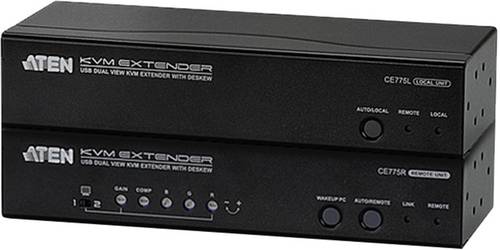 ATEN CE775-AT-G VGA, USB, Seriell (9pol.), Klinke Extender (Verlängerung) über Netzwerkkabel RJ45 300 m